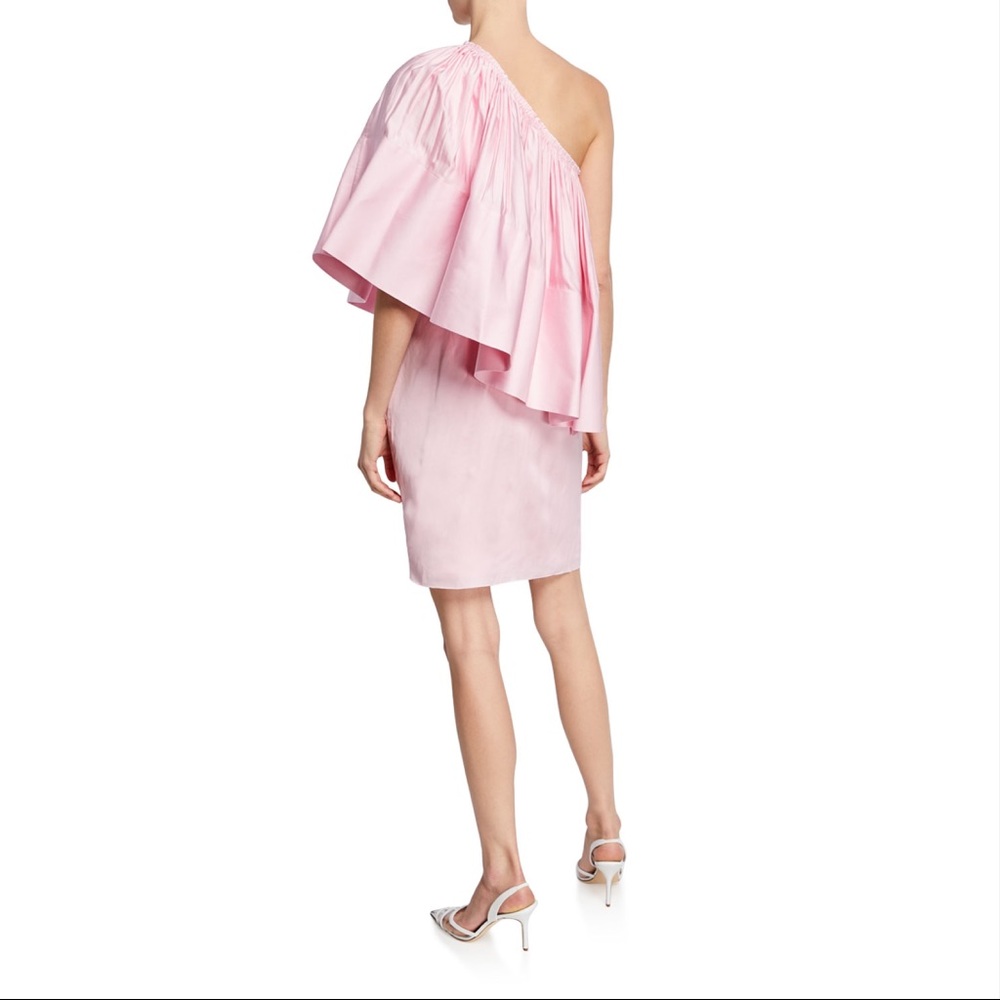 Solace London Pink Layci Ruffle Dress sz 8 EUC - Picture 7 of 11